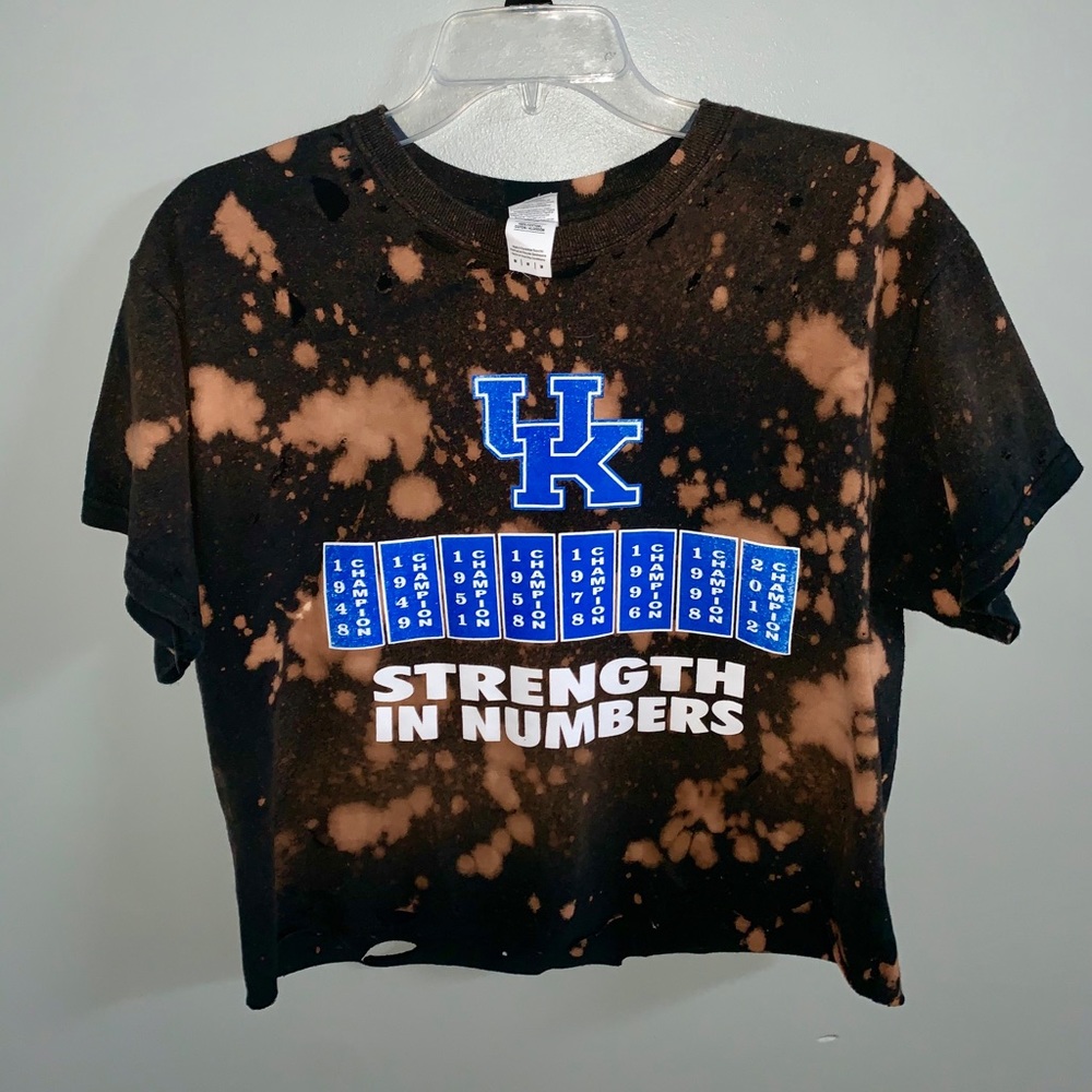 Women’s Kentucky bleached t- shirt crop top